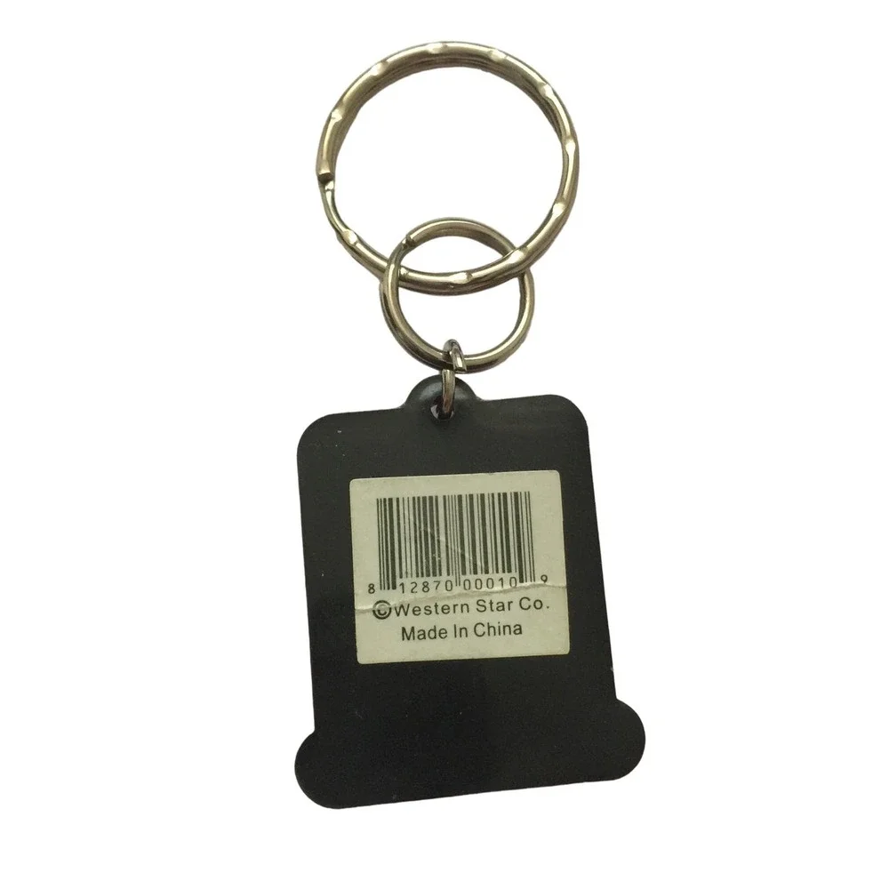 Canada Moose and Maple Leaf Flag Keychain Key Ring